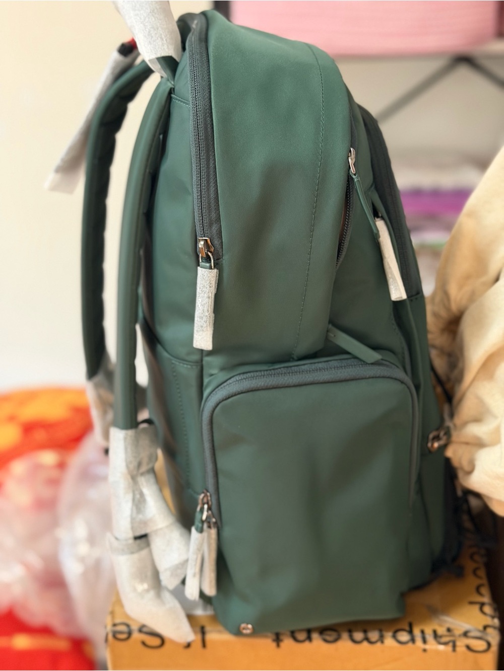 NWT New TUMI Voyageur Celina Backpack in Alpine Green with Silver Hardware - Picture 6 of 13